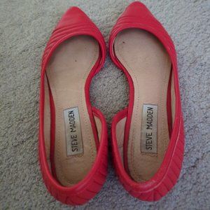Steve madden red flats